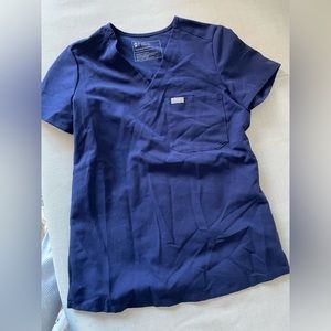 FIGS Catarina Scrub Top, XXS, Navy